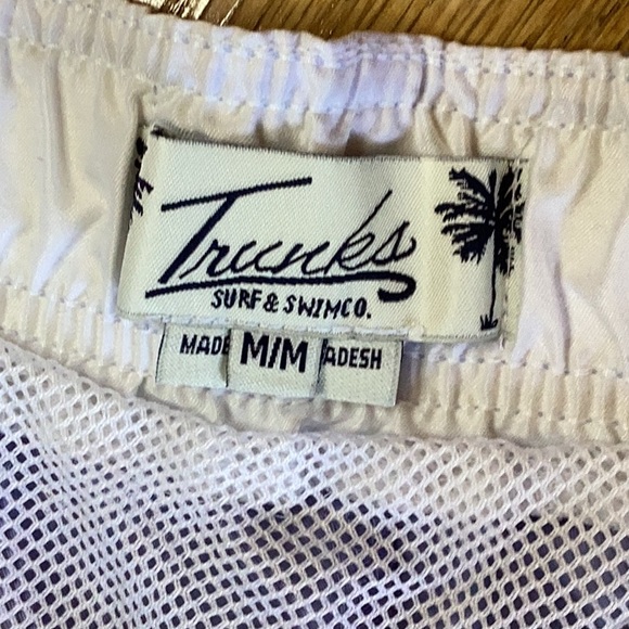 2/$20 Trunks surf&swim co Baby blue with white trim medium swim trunks … - Picture 4 of 9